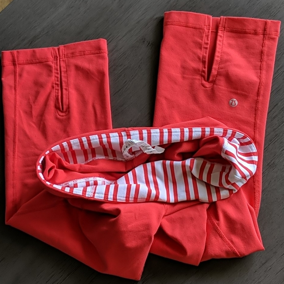 Lululemon red crop Capri legging - Picture 6 of 6